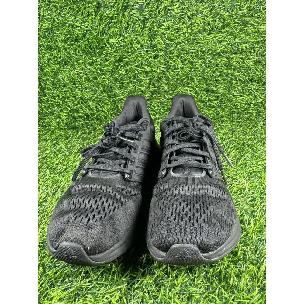 Adidas EQ21 Run Mens Size 9.5 Triple Black Athletic Trail Running Shoes Sneakers